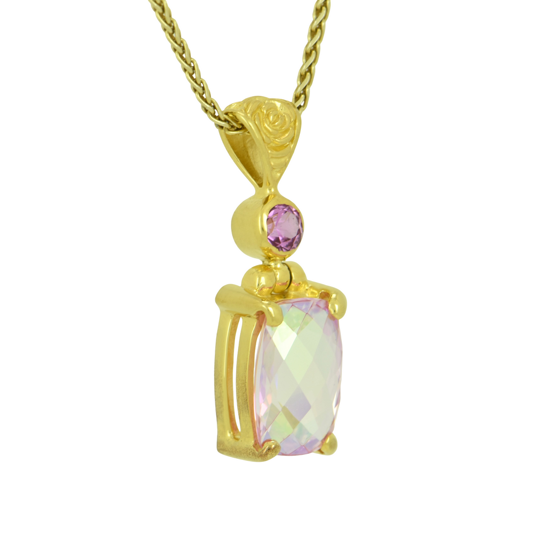 Angel Aura Pink Sapphire Pendant