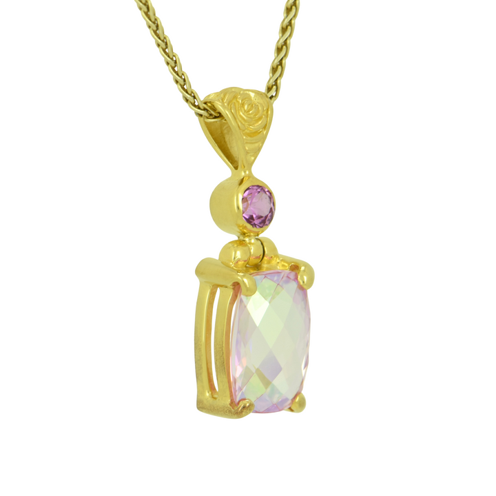 Angel Aura Pink Sapphire Pendant