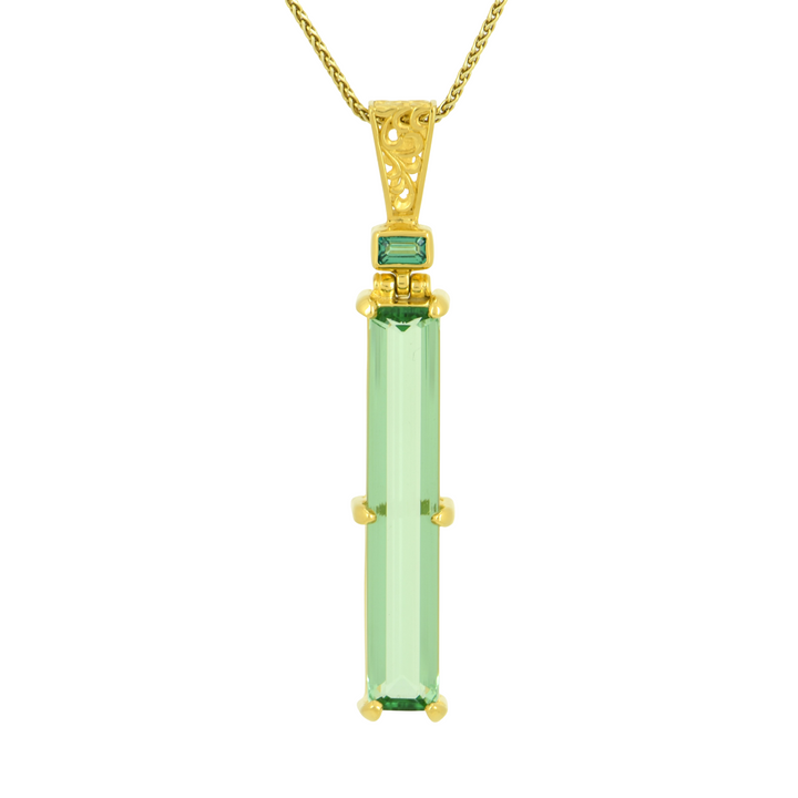 Mint Green Obsidian Pendant