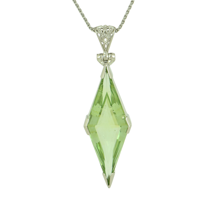 Lemon Lime Obsidian Pendant