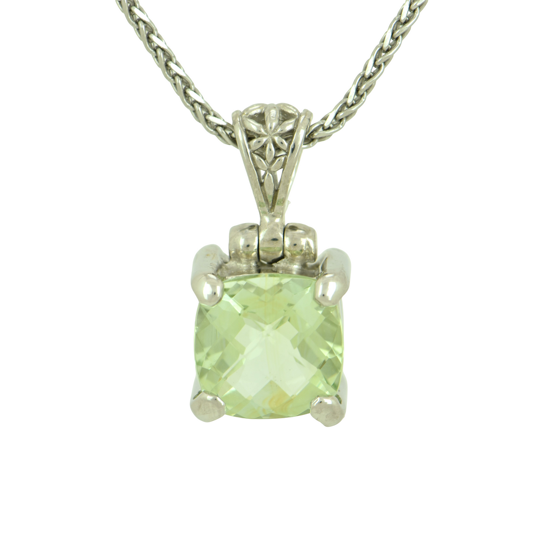 Lemon Lime Obsidian Pendant