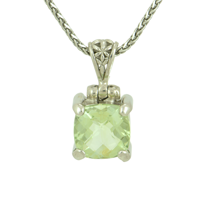 Lemon Lime Obsidian Pendant