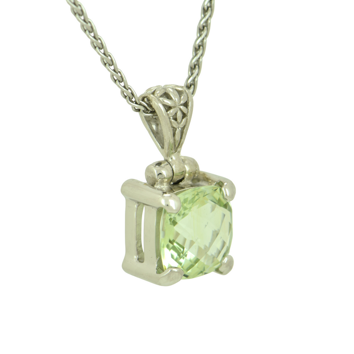 Lemon Lime Obsidian Pendant