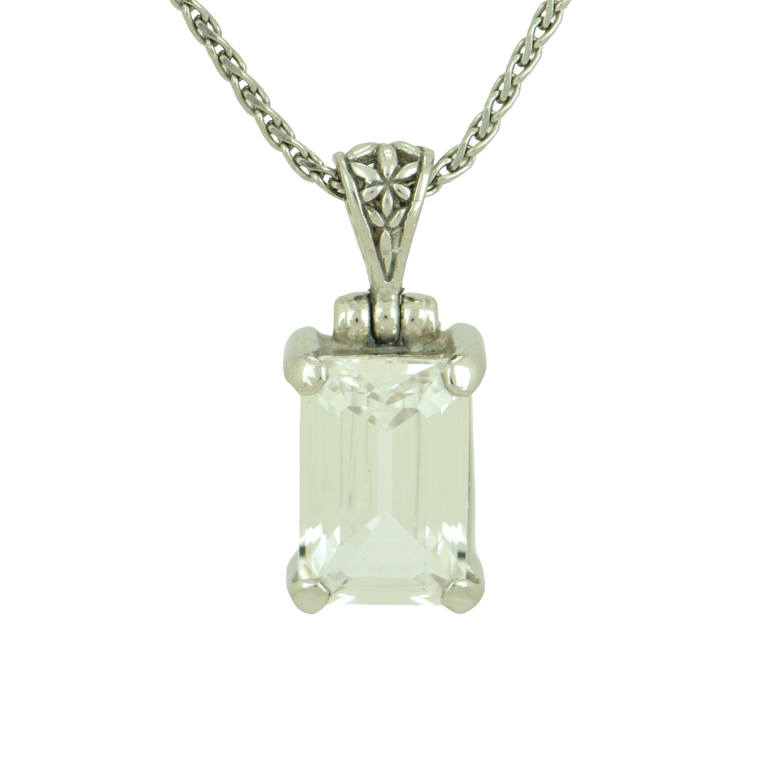 White Sapphire Pendant