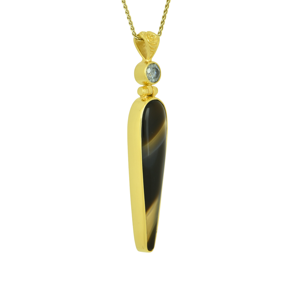 Black Agate Pendant