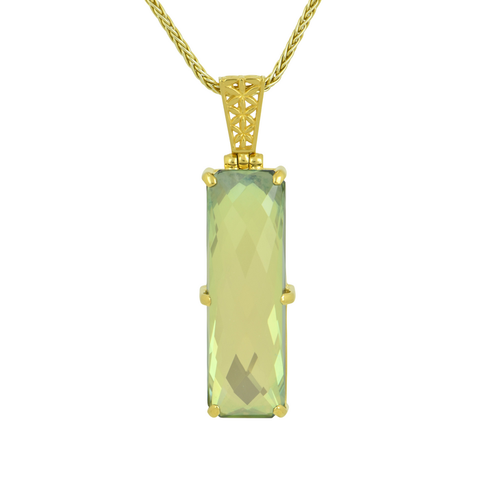 Luminous Heart Mystic Quartz Pendant