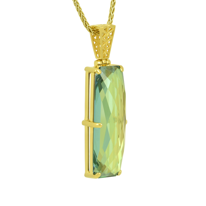 Luminous Heart Mystic Quartz Pendant
