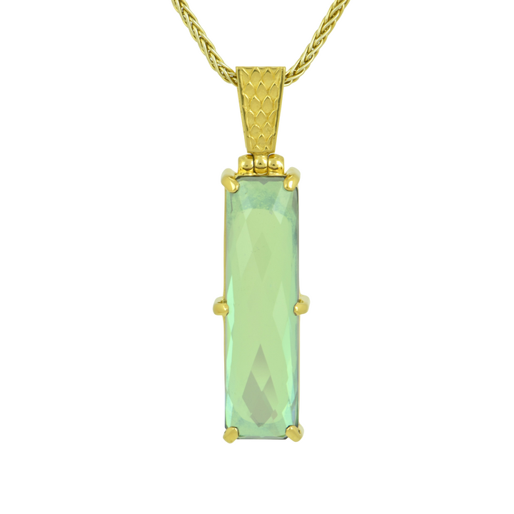 Luminous Heart Mystic Quartz Pendant