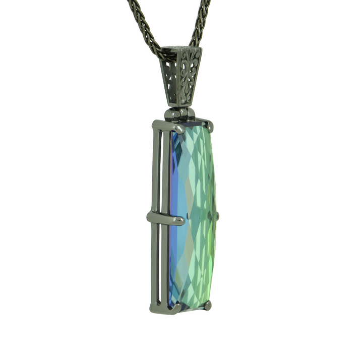 Luminous Heart Mystic Quartz Pendant