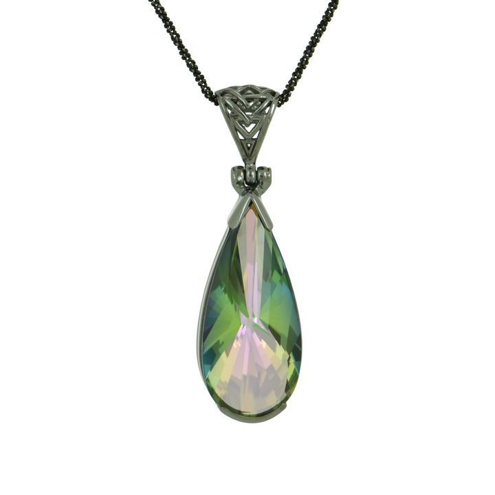 Luminous Heart Mystic Quartz Pendant