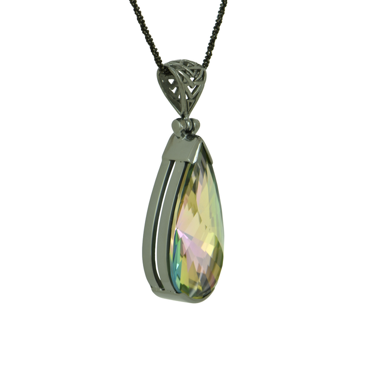 Luminous Heart Mystic Quartz Pendant