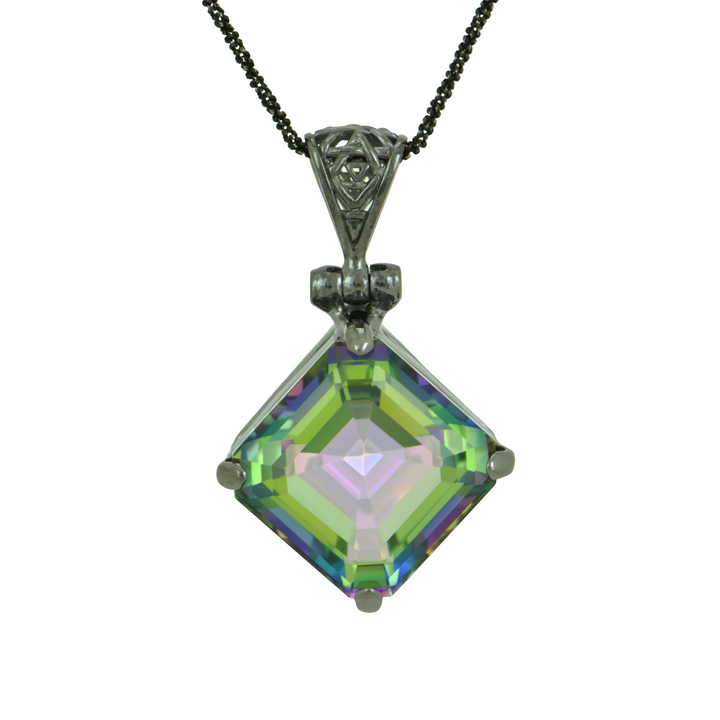 Luminous Heart Mystic Quartz Pendant