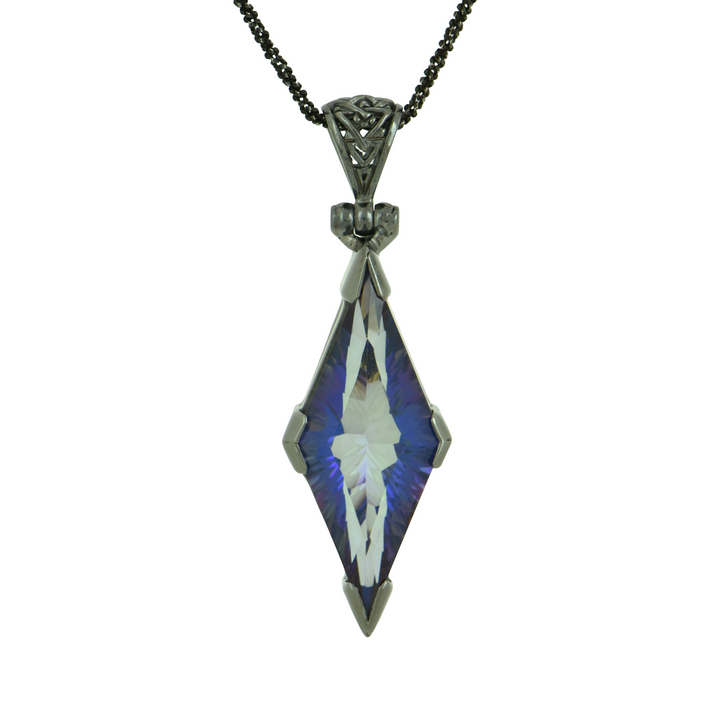 Indigo Warrior Mystic Quartz Pendant