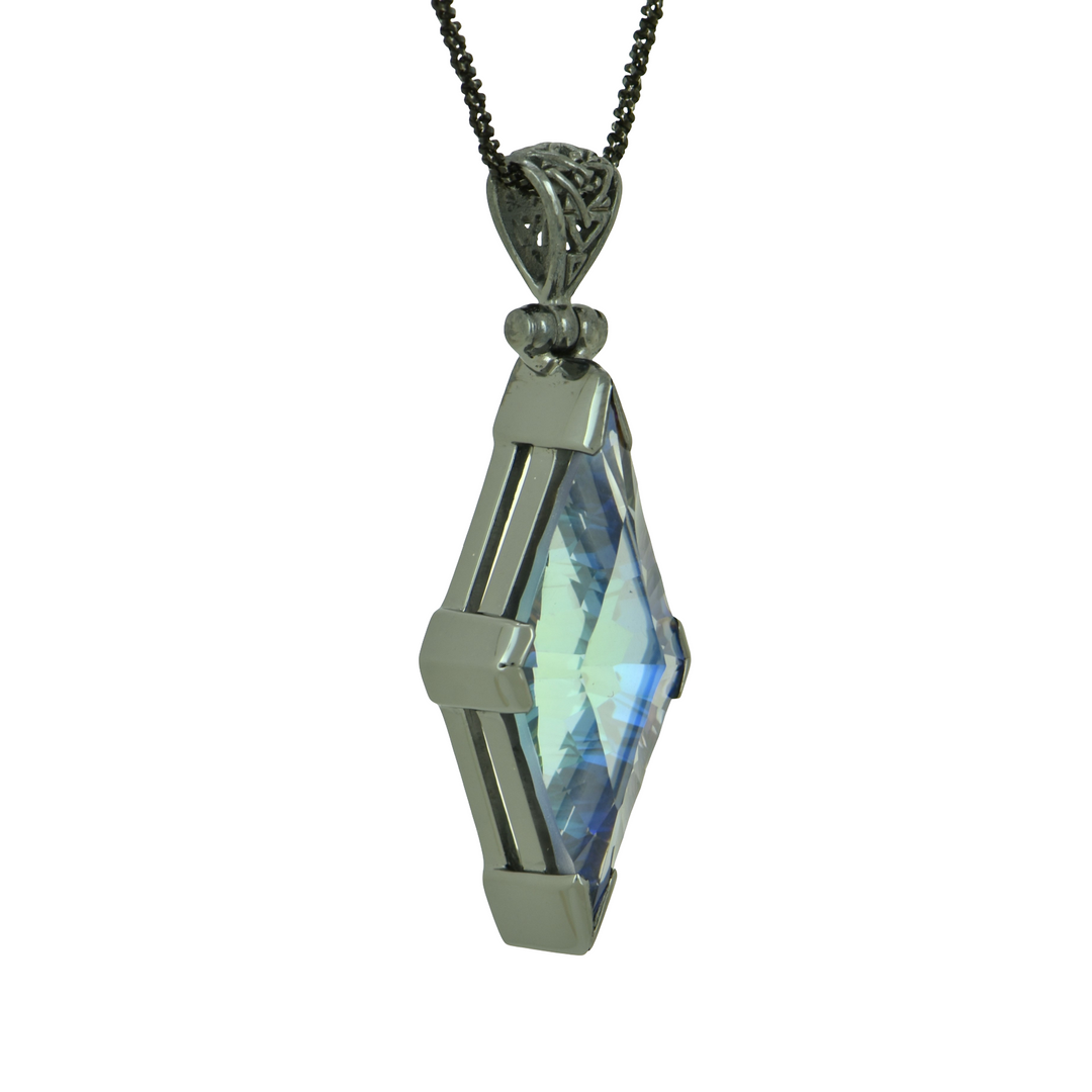 Indigo Warrior Mystic Quartz Pendant