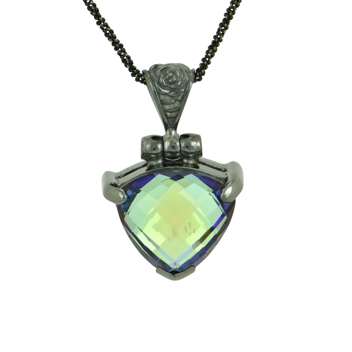 Luminous Heart Mystic Quartz Pendant