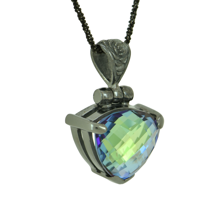 Luminous Heart Mystic Quartz Pendant
