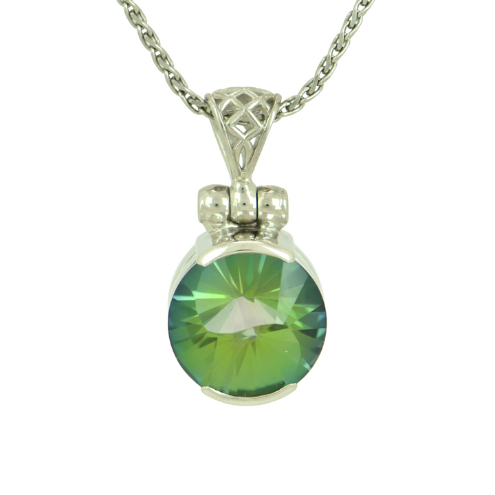 Luminous Heart Mystic Quartz Pendant