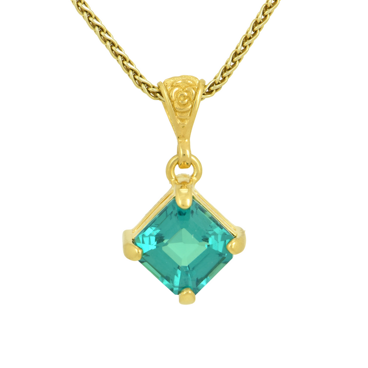 Green Chrysoberyl Pendant