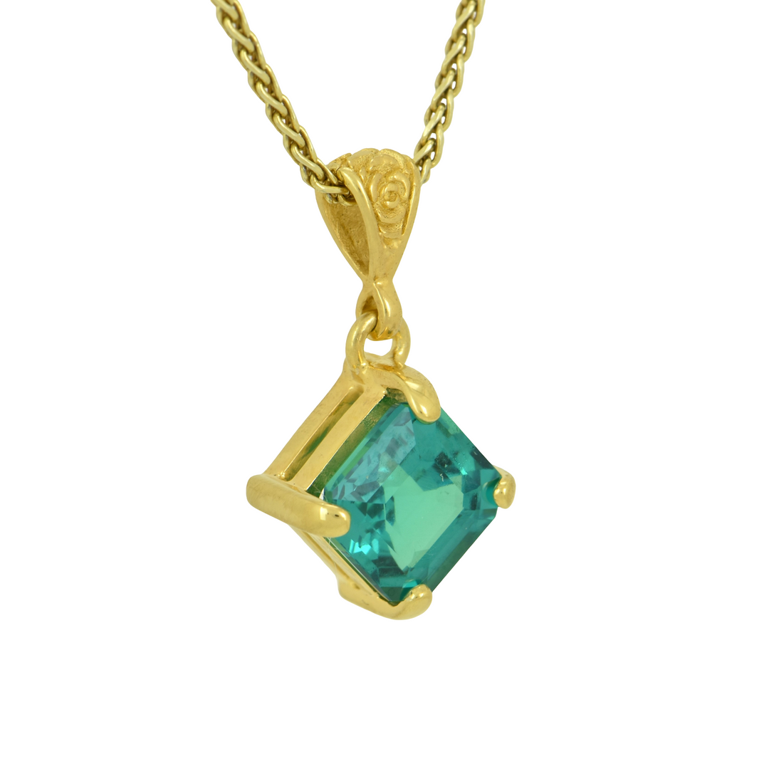 Green Chrysoberyl Pendant