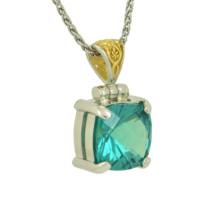 Green Chrysoberyl Pendant