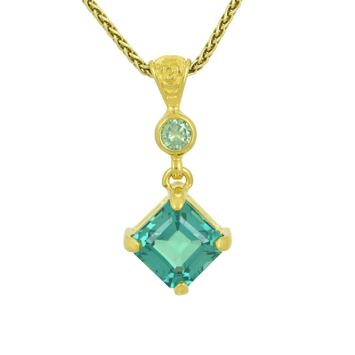 Green Chrysoberyl Pendant