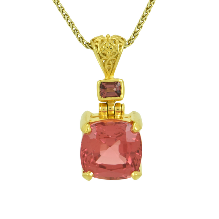 Padparadscha Pull Sapphire Pendant