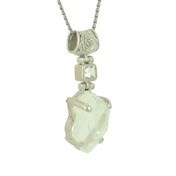 Raw Petalite Pendant