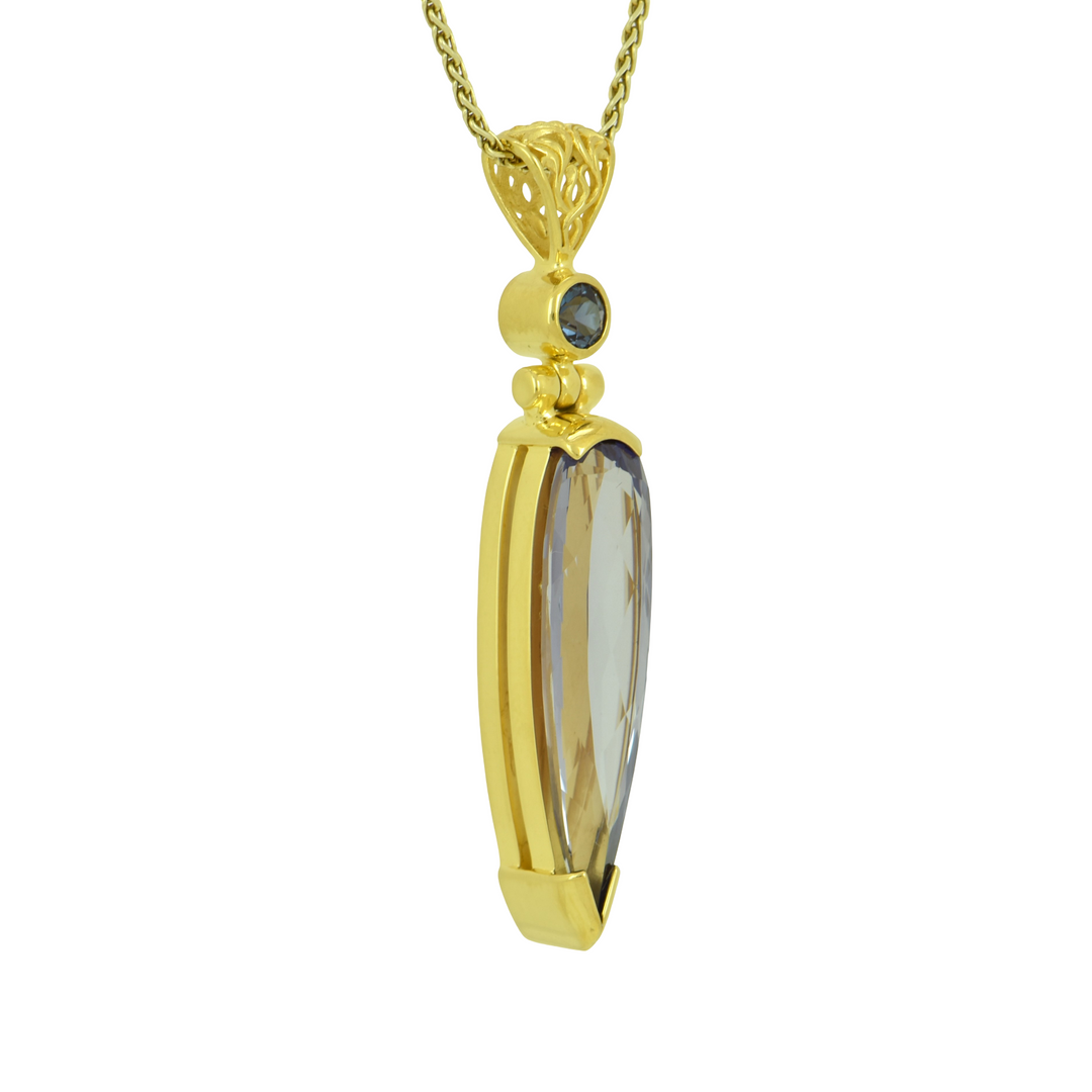 Alexandrite Effect Sapphire Pendant