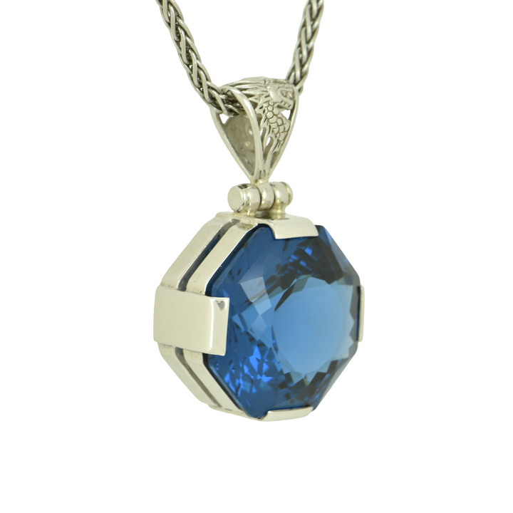 Blue Green Spinel Pendant