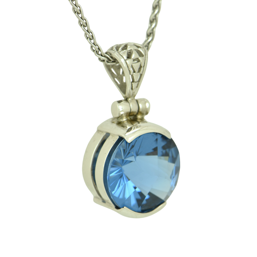Blue Green Spinel Pendant