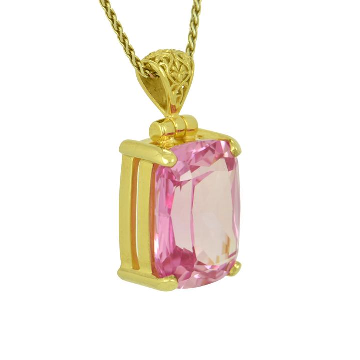 Imperial Pink Sapphire Pendant