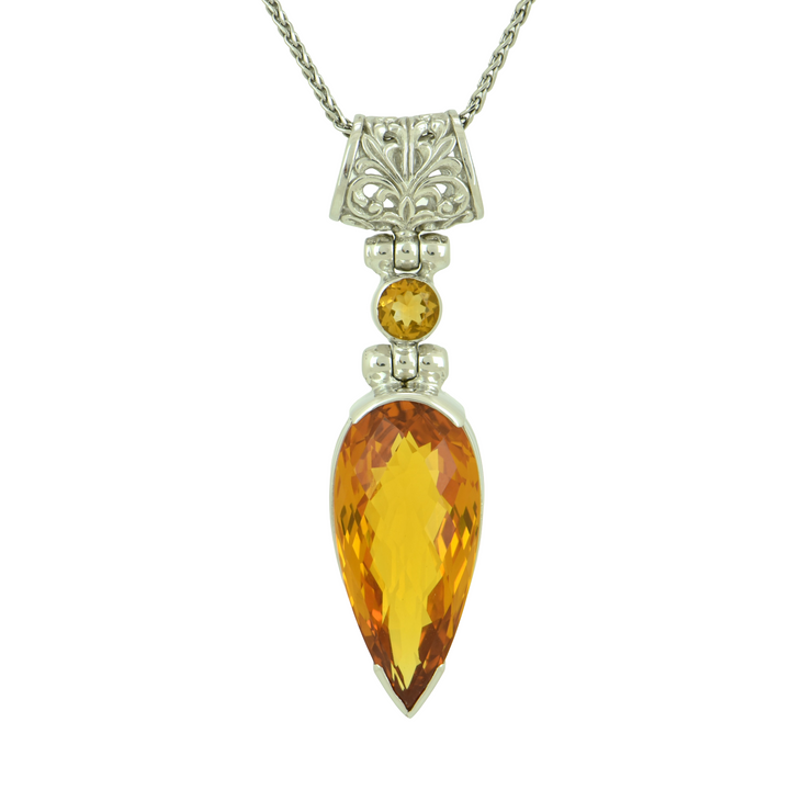 Cognac Sapphire Pendant