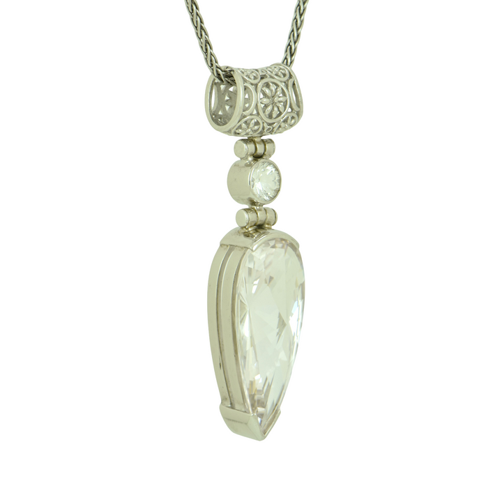 White Sapphire Pendant