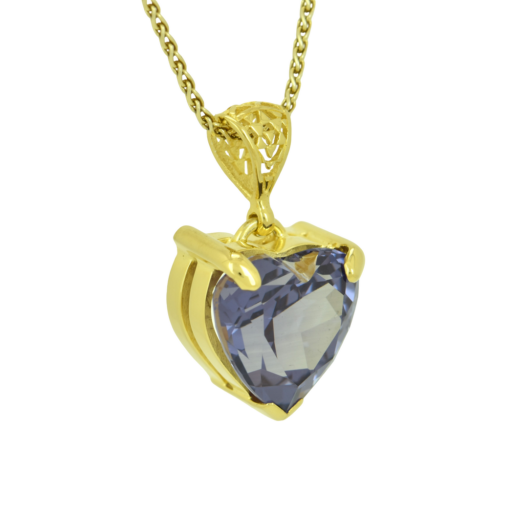 Alexandrite Effect Sapphire Pendant