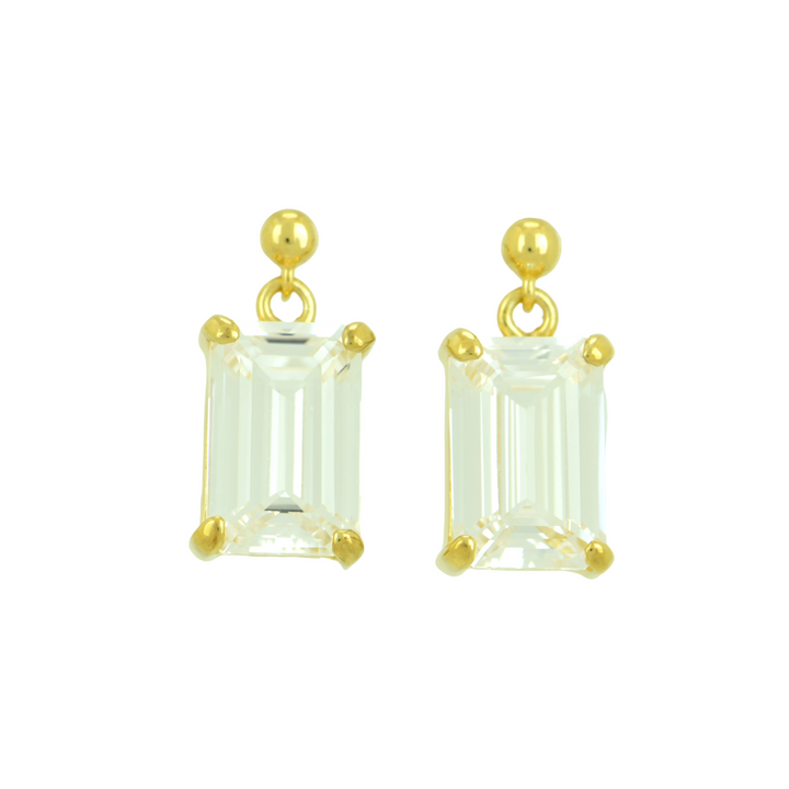 White Sapphire Earrings