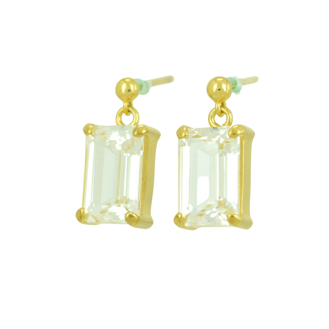 White Sapphire Earrings