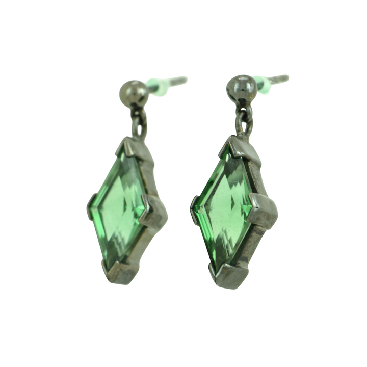 Green Hydro Quartz Earrings