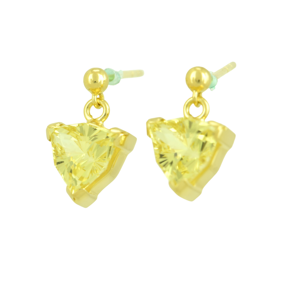 Yellow Sapphire Earrings