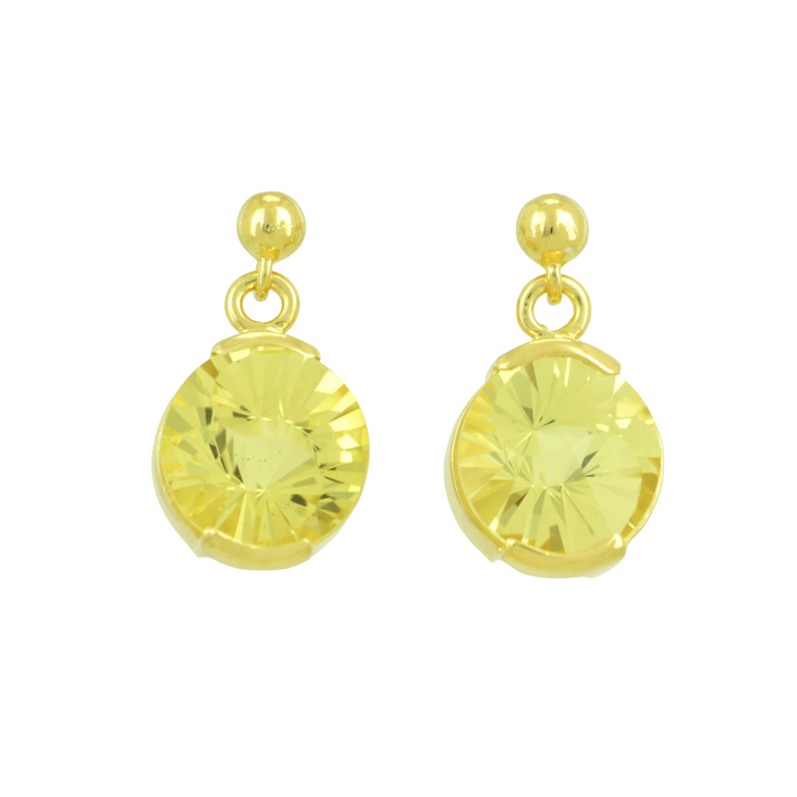 Yellow Sapphire Earrings