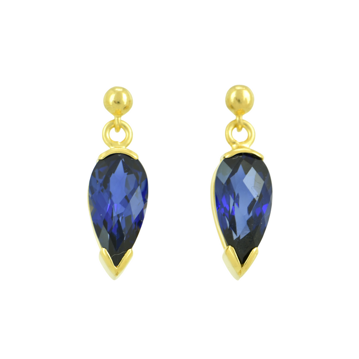 Blue Sapphire Earrings