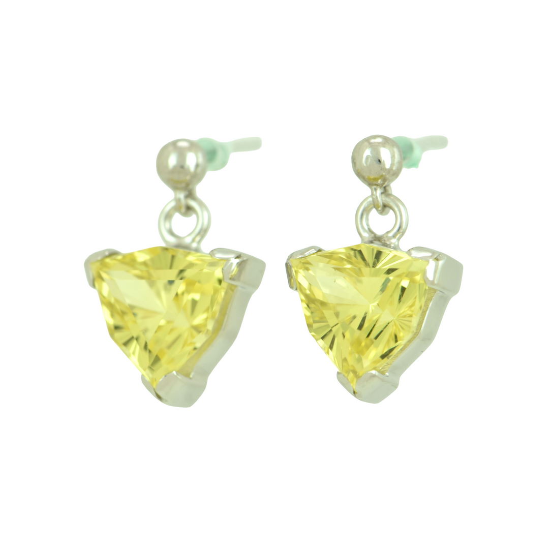 Yellow Sapphire Earrings