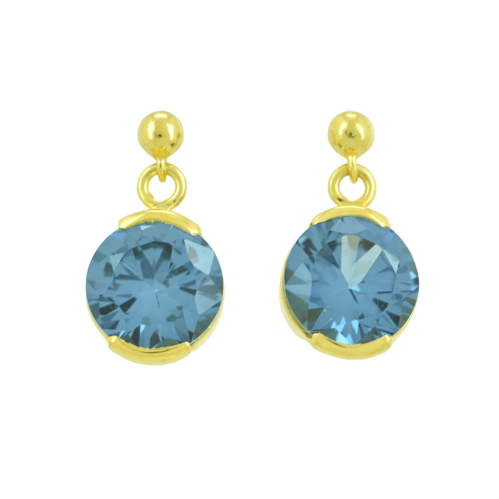 Blue Green Spinel Earrings