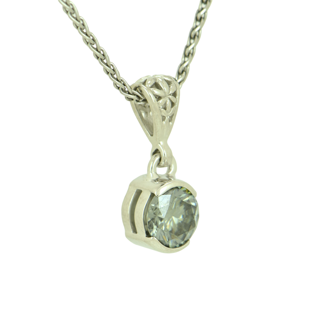 Titanium Moissanite Pendant
