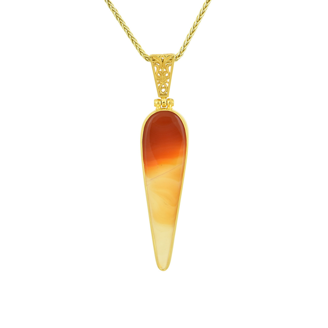 Orange Agate Pendant