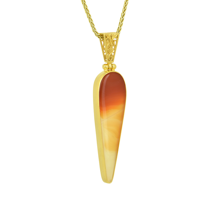 Orange Agate Pendant