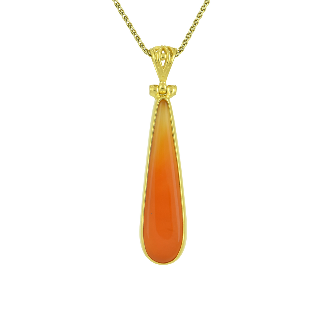 Orange Agate Pendant