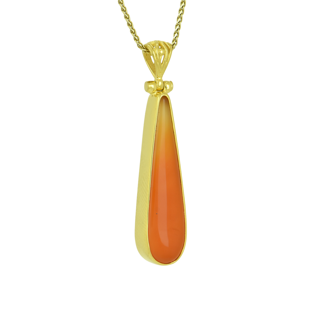 Orange Agate Pendant