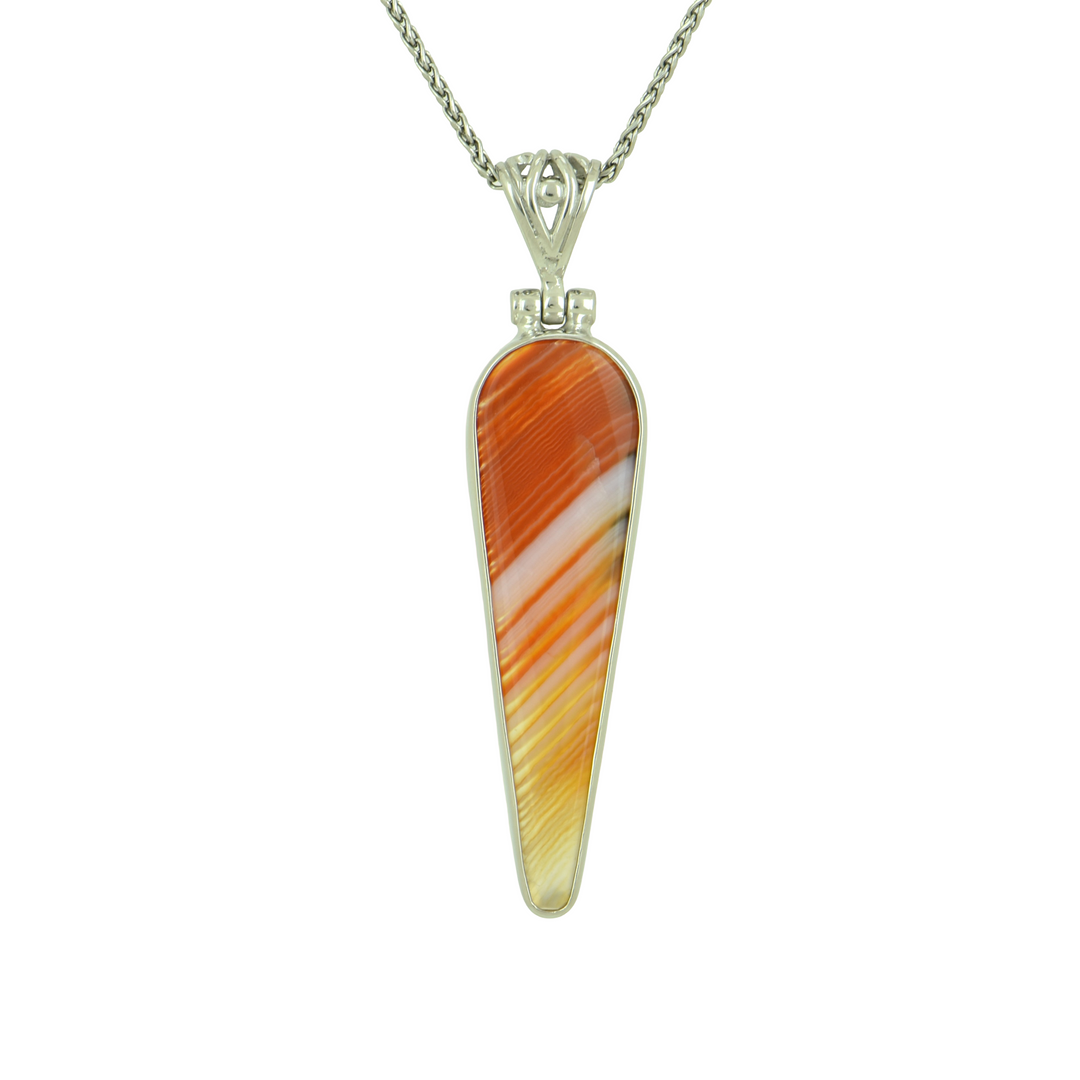 Orange Agate Pendant
