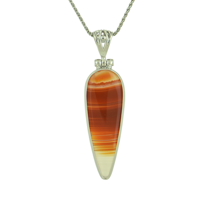 Orange Agate Pendant
