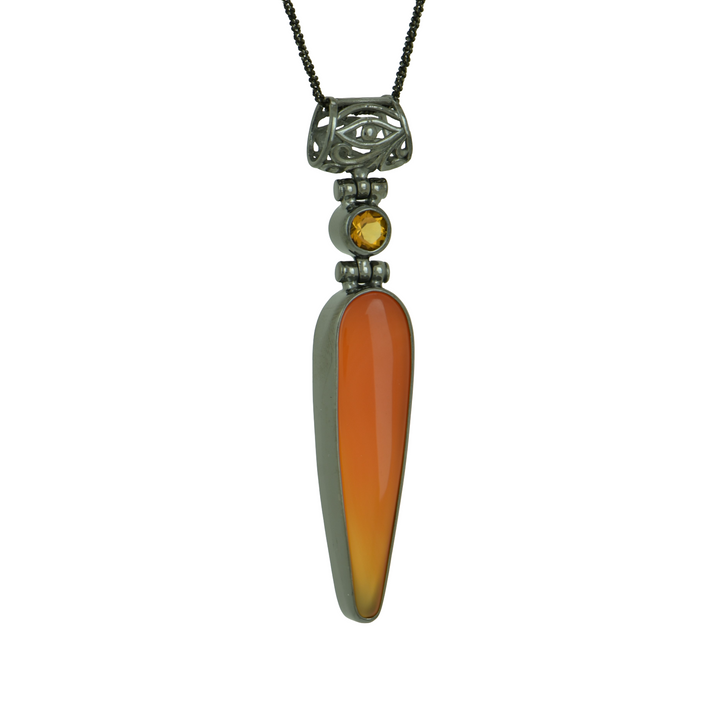 Orange Agate Pendant